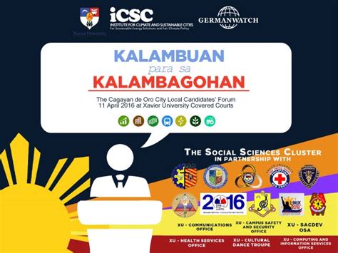kalambagohan|Kalambuan para sa Kalambagohan, a local candidates forum.